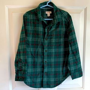 Cat & Jack BOYS’ button down flannel shirt S